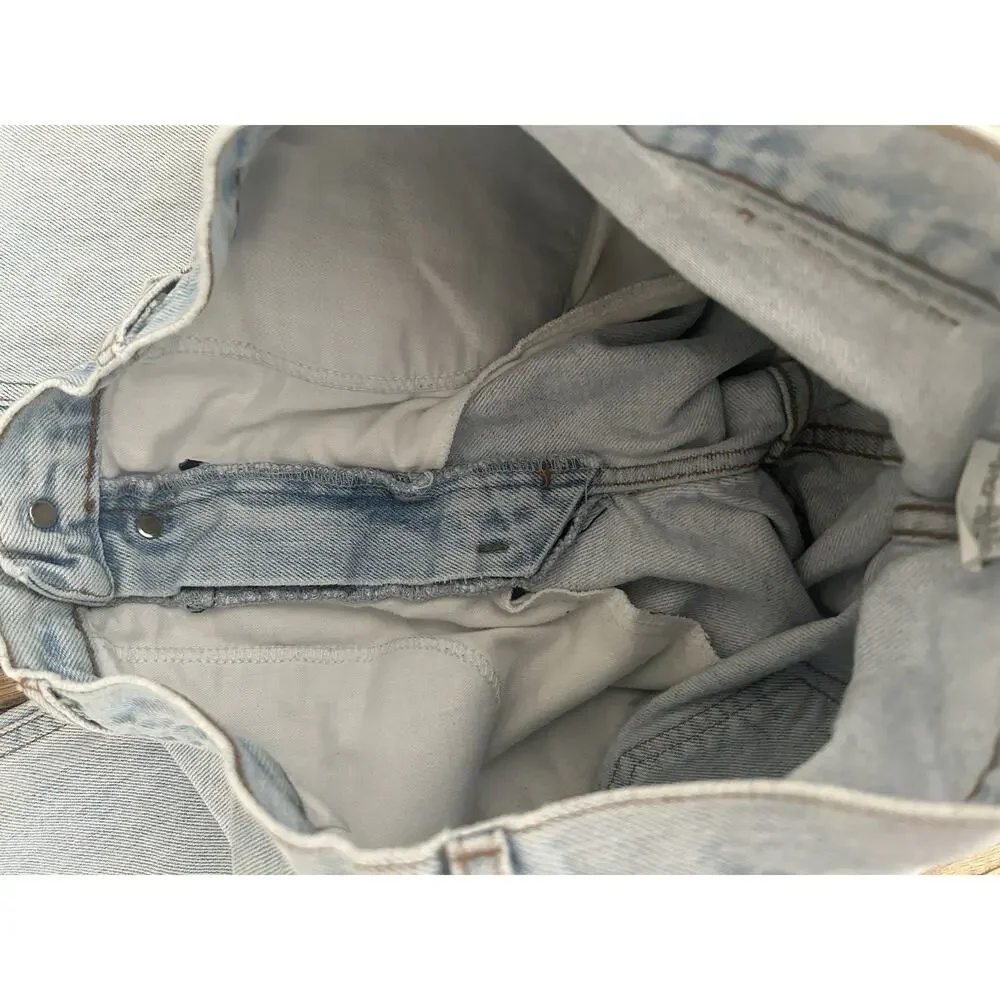 Vintage Guess Jeans W32 L32 Denim 90s Button Zip Relaxed Made USA